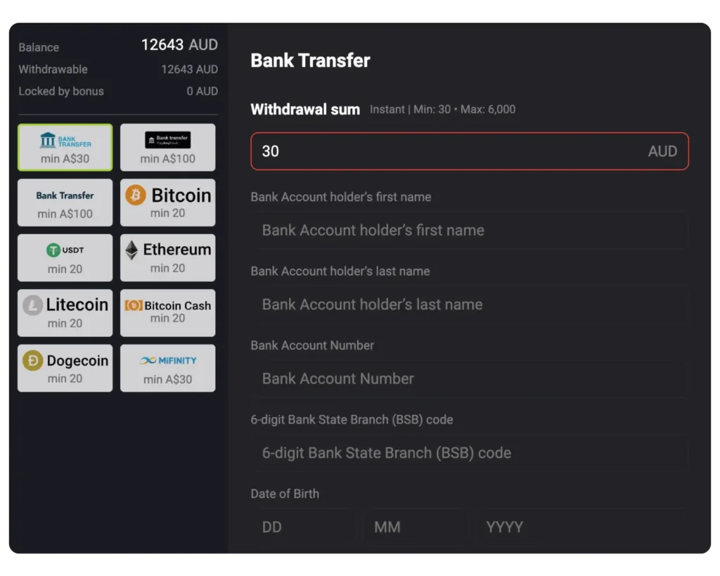 MateSlots Casino Payments